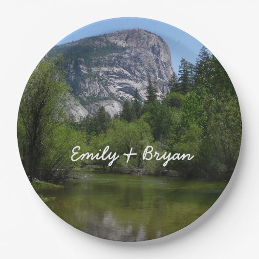 鏡湖Iヨセミテ国立公園 ペーパープレート (正面)
