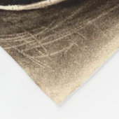 鏡炭不気味スケッチ フリースブランケット (角)