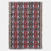 鏡画像の繰り返し形状を生成，白 スローブランケット (正面縦)