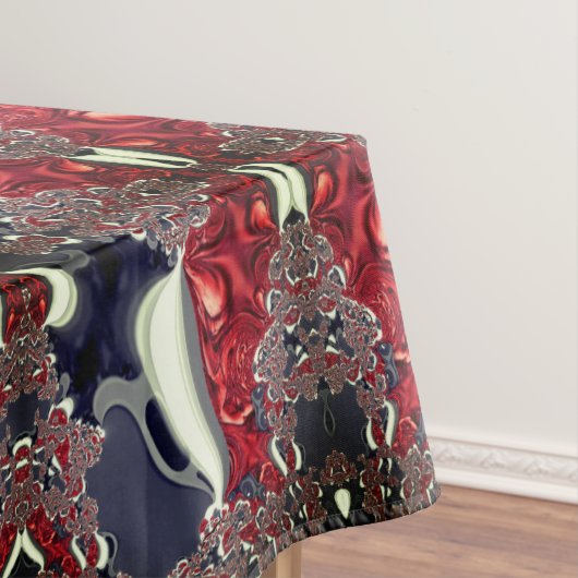 鏡画像の繰り返し形状を生成，白 テーブルクロス (インサイチュ)