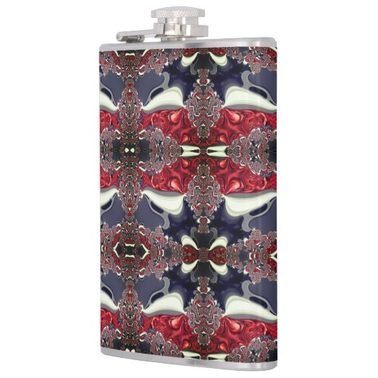 鏡画像の繰り返し形状を生成，白 フラスク (左)