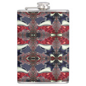 鏡画像の繰り返し形状を生成，白 フラスク (正面)