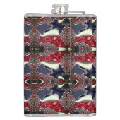 鏡画像の繰り返し形状を生成，白 フラスク (裏面)