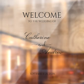 鏡結婚の歓迎デカール披露宴看板 ウィンドウサイン (シート2)