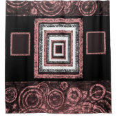 鏡赤のショーカーテン シャワーカーテン (正面)