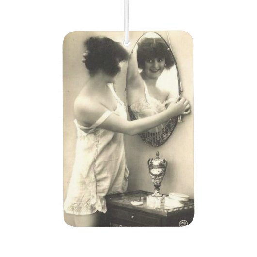 鏡鏡ヴィンテージエロティカピンアップガール カーエアーフレッシュナー (正面)