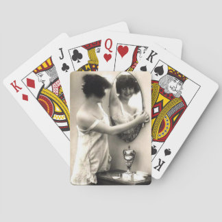 鏡鏡ヴィンテージエロティカピンアップガール トランプ