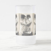 鏡鏡ヴィンテージエロティカピンアップガール フロストグラスビールジョッキ (中央)