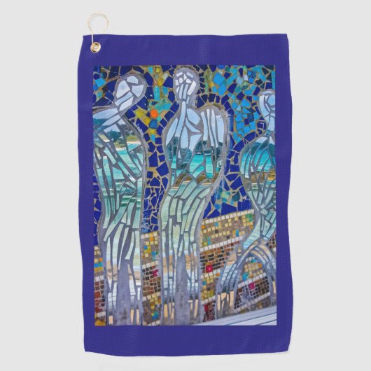 鏡鏡教えて… ゴルフタオル (正面)