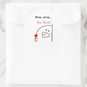 鏡鏡...お前！ | かわいい&ロマンチック ラウンドシール (バッグ)