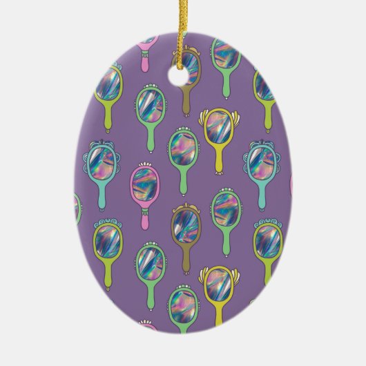 鏡鏡 セラミックオーナメント (正面)