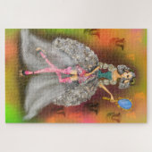鏡鏡 – レディーラム – 抽象芸術絵画ズアート ジグソーパズル (横)