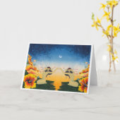 鏡鏡(夜明けの天恵) カード (黄色い花)