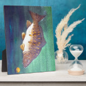 鏡鯉 フォトプラーク (側面)