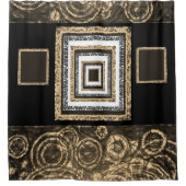 鏡黒の日焼けショーカーテン シャワーカーテン (正面)