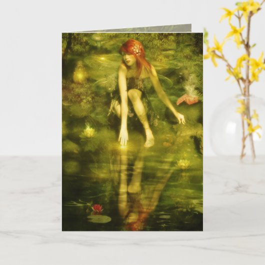 鏡 カード (黄色い花)