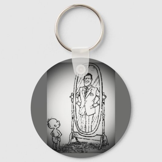 鏡 キーホルダー (正面)