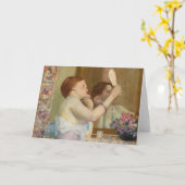 鏡 | フレデリック・カール・フリセケ カード (黄色い花)