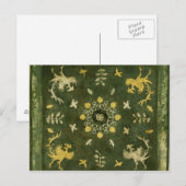 鏡、ブロンズ、漆塗り背面 ポストカード (正面/裏面)