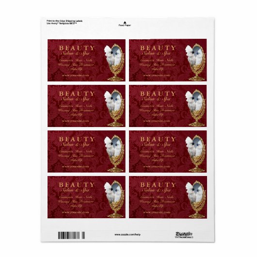 鏡 – ラベル (フルシート)