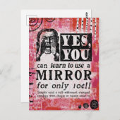 鏡 – ヴィンおもしろいテージ広告 ポストカード (正面/裏面)