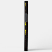 鏡-金ゴールドと暗い部分を持つ赤い曲線のトレース Case-Mate iPhoneケース (裏面 / 右)