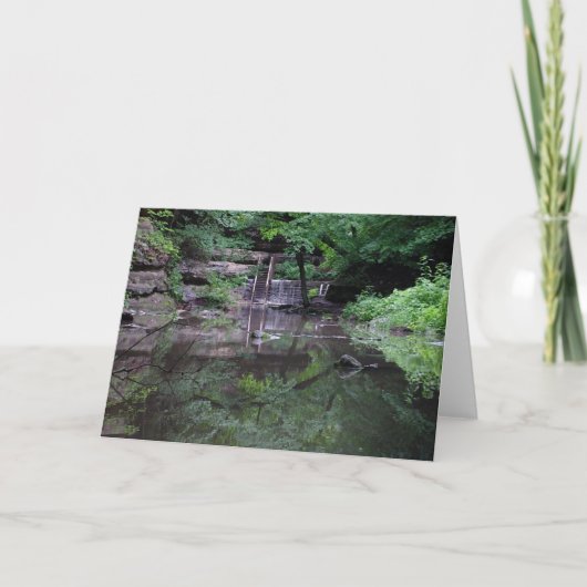 鏡、鏡グリーティングカード カード (正面)