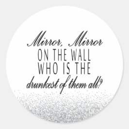 鏡、鏡ステッおもしろいカー ラウンドシール