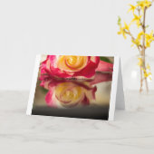 鏡、鏡 カード (黄色い花)