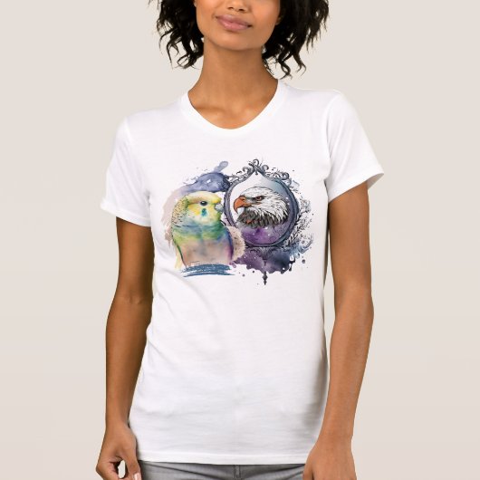 「鏡、鏡」 Tシャツ (正面)