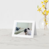 鏡PUGSカード カード (黄色い花)