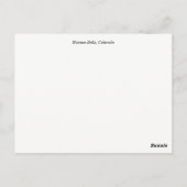 鐘あずき色のコロラド州の秋 ポストカード (裏面)