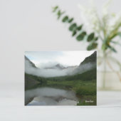 鐘あずき色のシリーズ#2の雲の反射 ポストカード (スタンド正面)