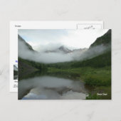 鐘あずき色のシリーズ#2の雲の反射 ポストカード (正面/裏面)