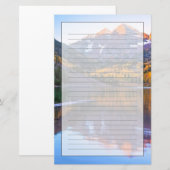 鐘あずき色のAlpenの白熱 便箋 (正面/裏面)