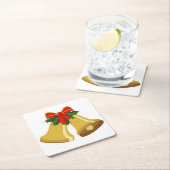 鐘が鳴っている スクエアペーパーコースター (インサイチュ)