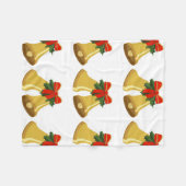 鐘が鳴っている フリースブランケット (正面(横))