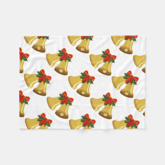 鐘が鳴っている フリースブランケット (正面(横))