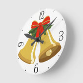 鐘が鳴っている ラウンド壁時計 (傾斜)