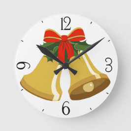 鐘が鳴っている ラウンド壁時計