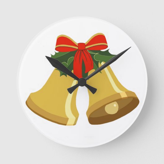 鐘が鳴っている ラウンド壁時計 (正面)