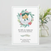 鐘が鳴り響く愛と喜びクリスマスリース シーズンカード (スタンド正面)