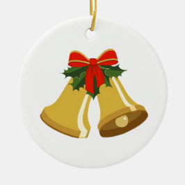 鐘が鳴るセラミックオーナメント セラミックオーナメント