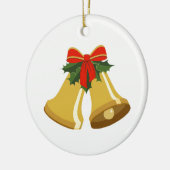 鐘が鳴るセラミックオーナメント セラミックオーナメント (左)