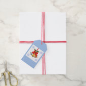 鐘と雪 ギフトタグ (より糸付き)