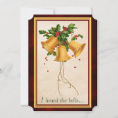 鐘の如き詩の聖降誕祭を聞いた シーズンカード (正面)