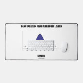 鐘の曲線の中で訓練された確率的な心 デスクマット (キーボード&マウス)