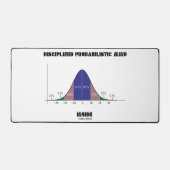 鐘の曲線の中で訓練された確率的な心 デスクマット (正面)