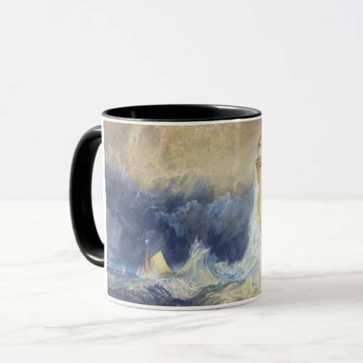 鐘の石の灯台ヨセフMallordウィリアムターナー マグカップ (正面左)