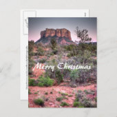 鐘の石セドナ、アリゾナ。 メリークリスマス シーズンポストカード (正面/裏面)